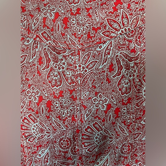 Diane Von Furstenberg Sleeveless Red & Blue Floral Mini Dress Women’s Size 2 - Picture 8 of 16